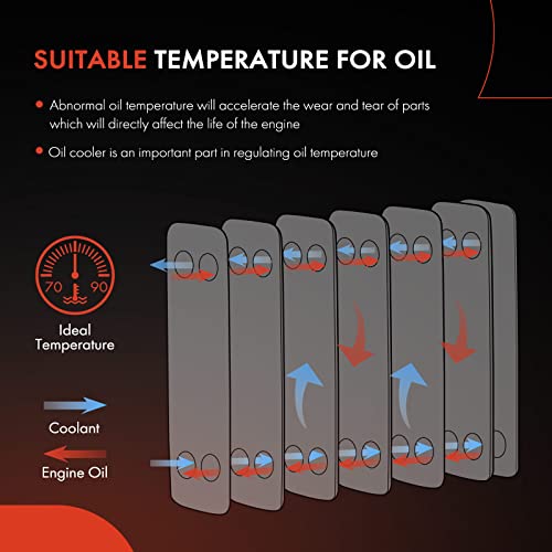 A-Premium Automatic Transmission Oil Cooler Compatible with Nissan Versa 2012-2017 L4 1.6L Petrol - Image 3