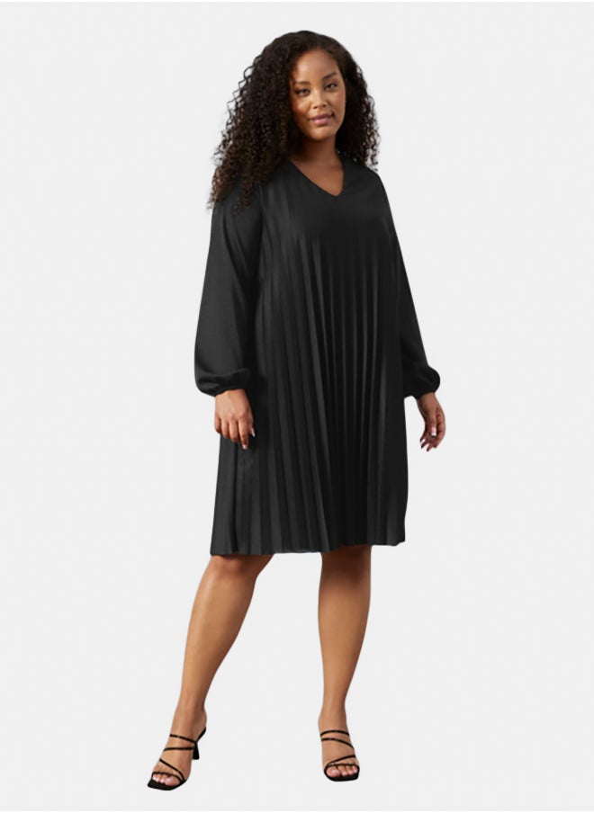 GERRY WEBER Soft Pleated Dress In An A-Line Design  - Image 1