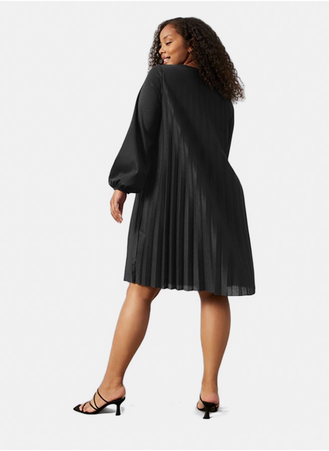 GERRY WEBER Soft Pleated Dress In An A-Line Design  - Image 3