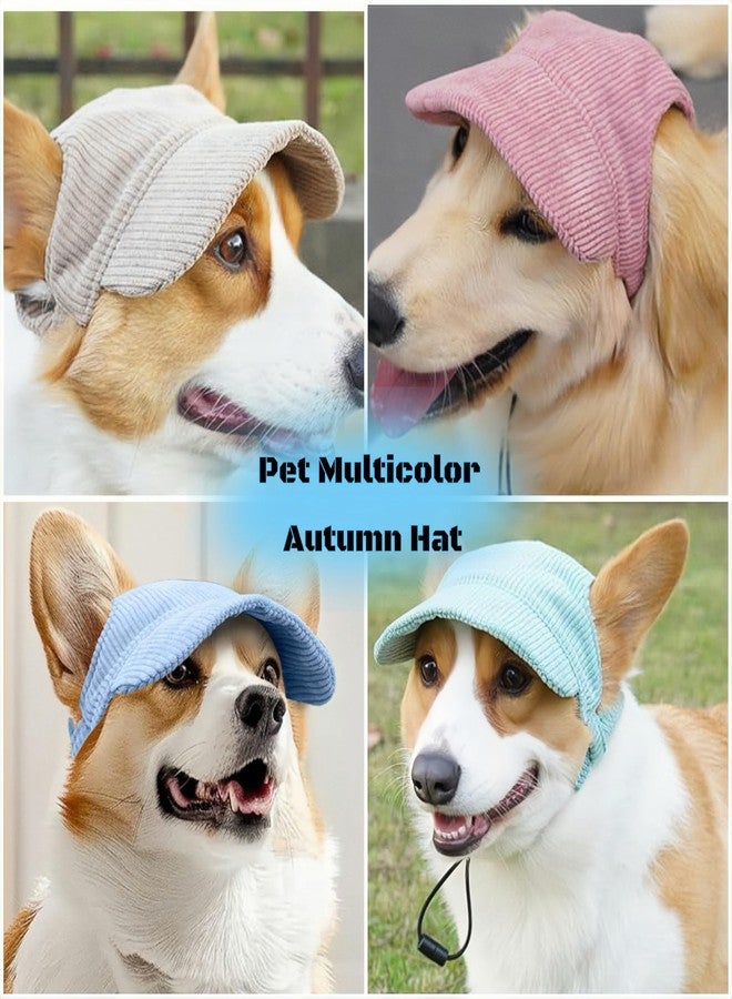ETOFIXEE Pet Baseball Cap with Ear Holes - Multi-Color Sun Visor Hat for Dogs & Cats, Summer & Fall Beach Headwear for Puppies & Kittens (Blue, M) - Image 3