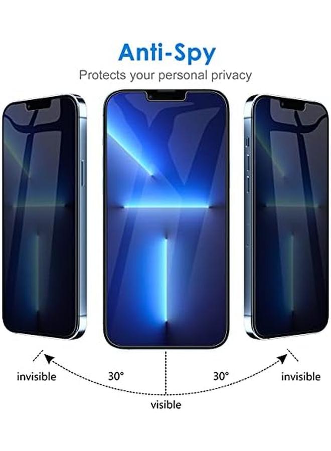 Jetech Privacy Screen Protector For Iphone 13 Pro Max 6.7 Inch Anti Spy Tempered Glass Film 2 Pack - Image 4