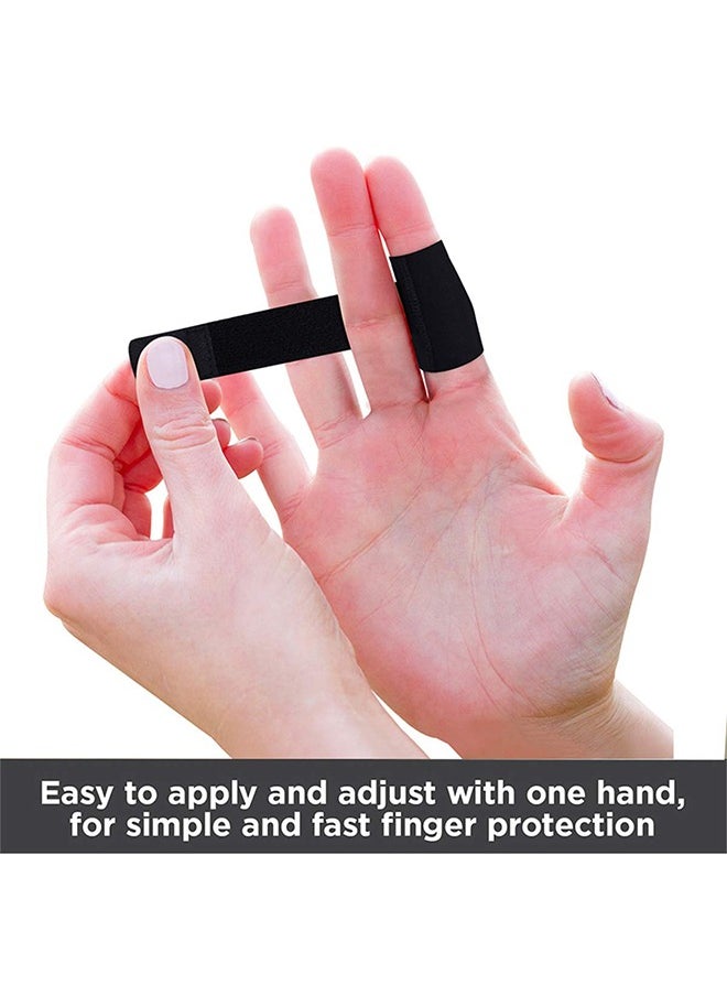 Generic - 2Pcs Neoprene Finger Splints, Adjustable Finger Brace, Finger Wraps, Finger Guards for Arthritis Sport, Finger Support Sleeves Protector for Basketball Volleyball Tennis - Image 1