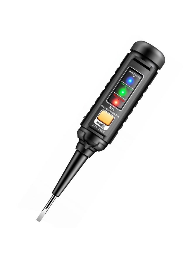 ELEPHANTBOAT® Voltage Multimeter Pen with Light, 3-Color Indicator Light & Sound Alarm, Live Wire Detection, Voltage Pen with Slotted Probe, Battery Operated Non-Contact Voltmeter, No Battery Included