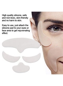 ZJchao Wrinkle Patches 4Pcs Anti Wrinkle Silicone Patch Pad Skin Lifting Reusable Forehead Eye Face Chin Patch For Women Reducing Eye And Around Mouth And Upper Lip Wrinkles  - Image 4
