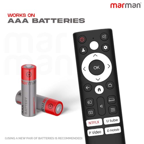 marman® Compatible with Acer Google Tv Remote Control Original Suitable for XL, H Pro, V, I, Super, Advanced I Series Smart FHD UHD QLED Android Television Non Voice Command and with Streaming Apps - Image 3