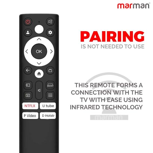 marman® Compatible with Acer Google Tv Remote Control Original Suitable for XL, H Pro, V, I, Super, Advanced I Series Smart FHD UHD QLED Android Television Non Voice Command and with Streaming Apps - Image 2