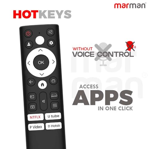 marman® Compatible with Acer Google Tv Remote Control Original Suitable for XL, H Pro, V, I, Super, Advanced I Series Smart FHD UHD QLED Android Television Non Voice Command and with Streaming Apps - Image 5