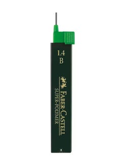 FABER-CASTELL TK 9071 Lead Refill Black 1.4mm B 6 Leads Tube  - Image 1