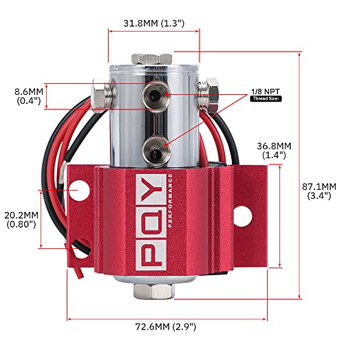 PQY Front Brake Line Lock Kit Heavy Duty Type Roll Control Hill Holder Kit Red - Image 5