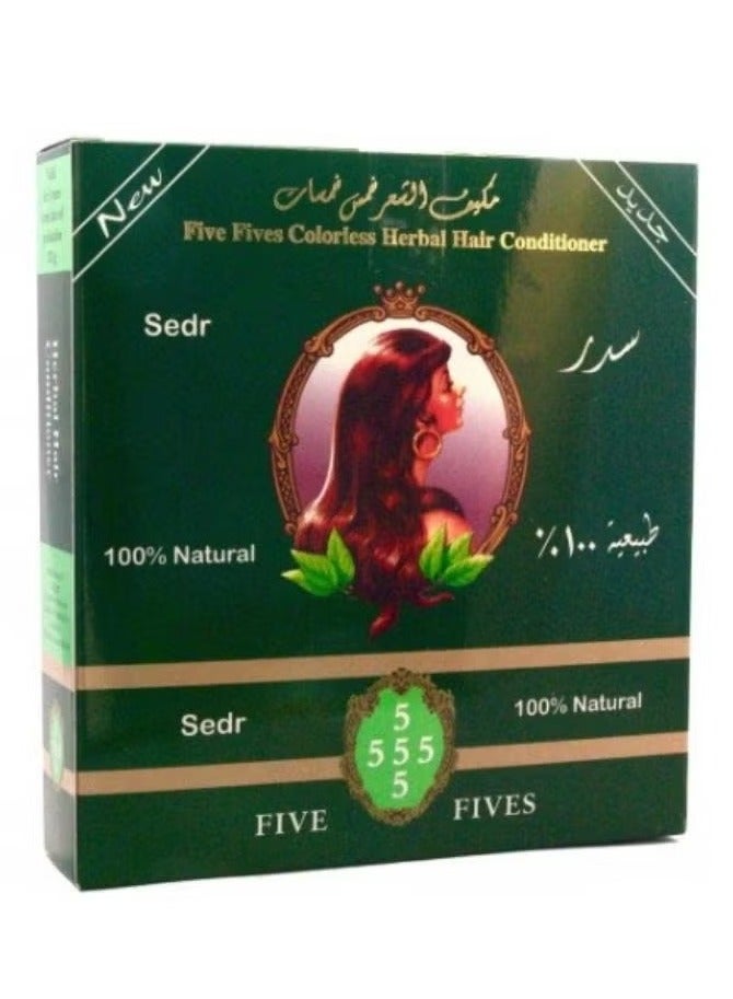 خمس خمسات سدر شعر طبيعي عديم اللون 100 جرام - Image 1