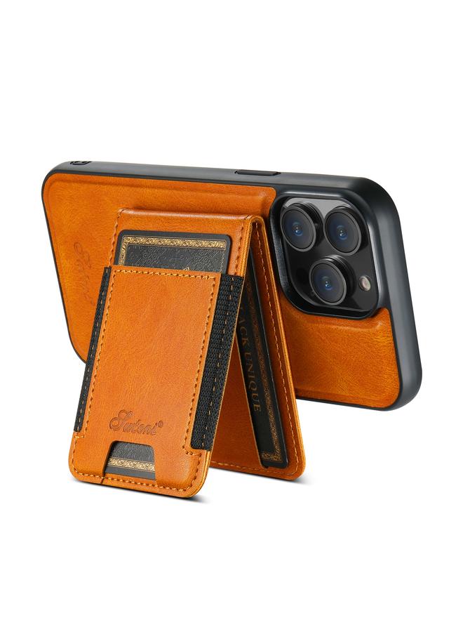 Suteni Case For iPhone 15 Plus H17 Oil Eax Leather MagSafe Detachable Wallet Phone Case - Image 4