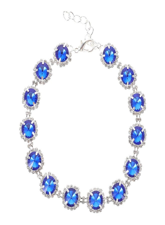 PRETYZOOM Water Crystal Pet Necklace Dog Collar Decorative Small Puppy Accessory Blue s Safe for Pet Skin - Image 1