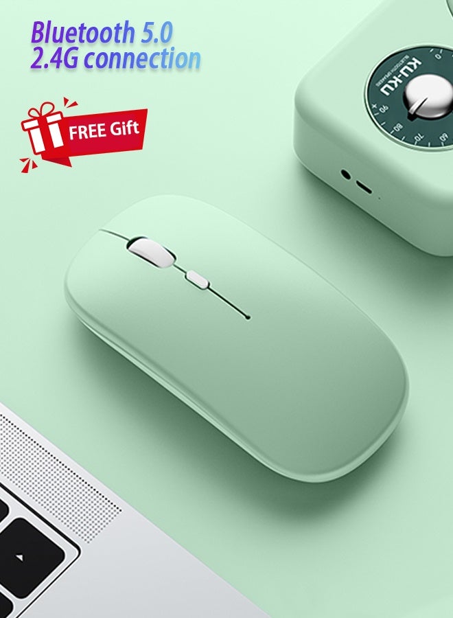 Ipad Cover 10.9/11 Inch Cover Bluetooth Keyboard Case For Ipad Pro 11/Air4/Air5/Air11(M2) Detachable Wireless Keyboard Pen Holder Ultra-Thin Leather Smart Case With Mouse+ Free Anti-Glare Screen Protector-Anti-Drop And Sandstorm Proof- Grass Green  - Image 4