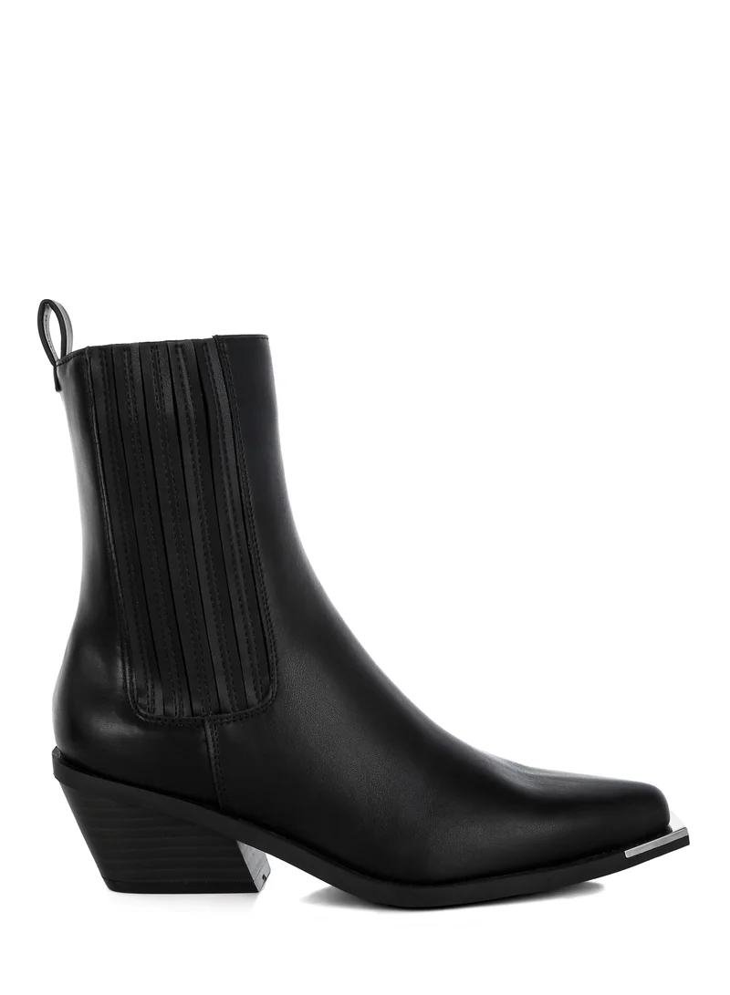 London Rag Women's High Ankle Chelsea Boots in Black