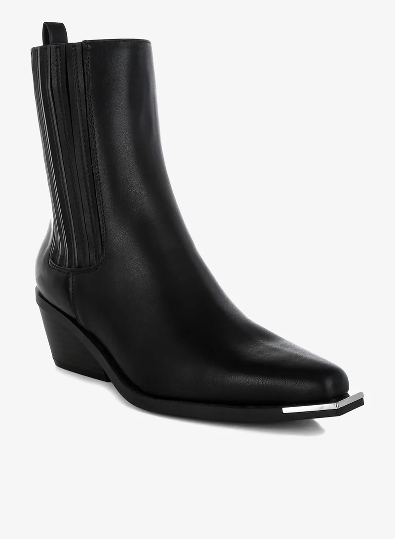 London Rag London Rag Women's High Ankle Chelsea Boots in Black