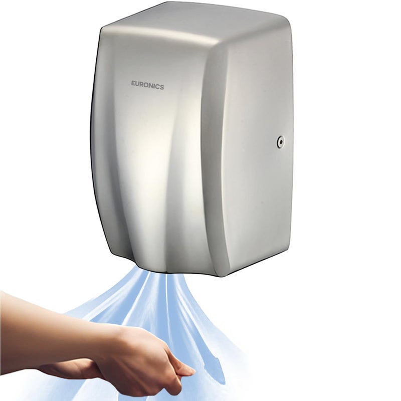 Euronics® EH270N Automatic Hand Dryer | Stainless Steel Wall Mounted Commercial Dryer | Fast-Dry, Energy-Efficient & Rust-Proof for Hotels & Corporate Washrooms | ISI & BIS Certified - Image 2