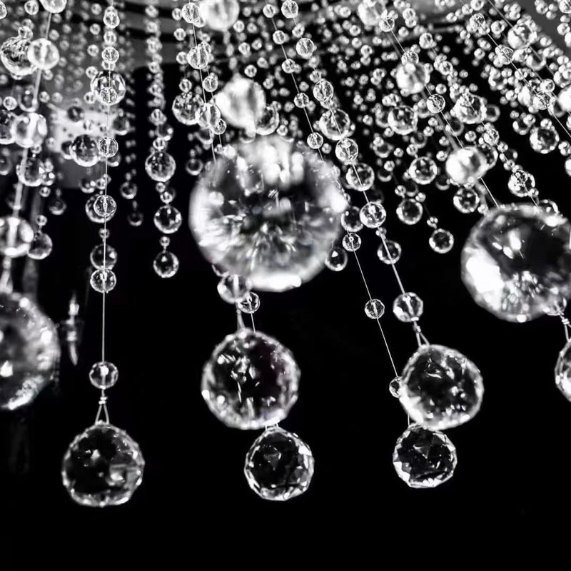 Bolo.ban Boloban Clear Crystal Beads String Wedding Arch Decorations Menced Centers Marlands Curtain Chardelier Christmas Tree Ornaments string string string string chluded stupes strucsistory (6.5 ver 5 pcs) - Image 1