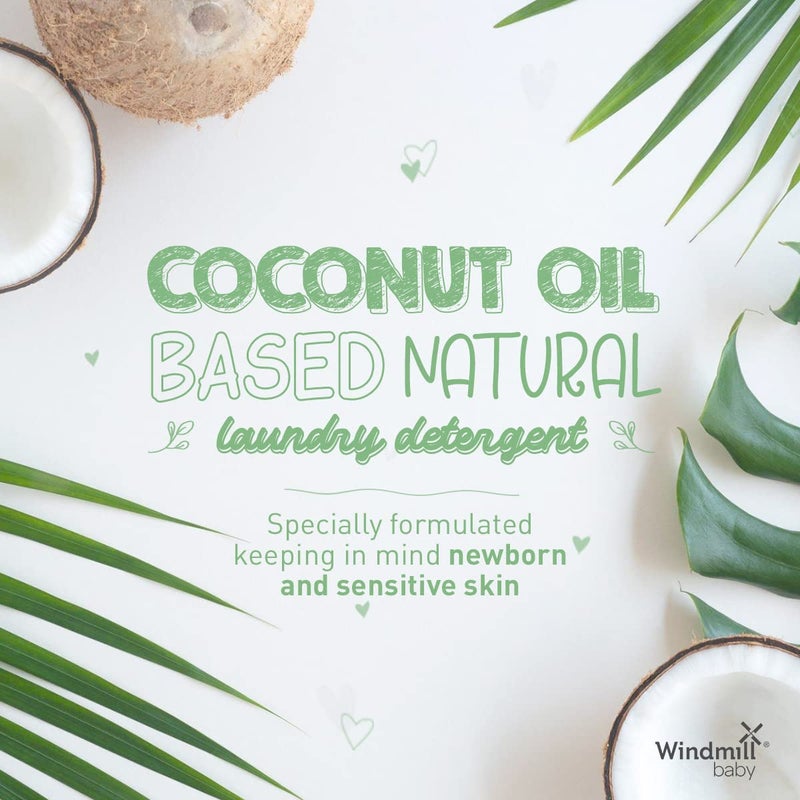 Windmill baby Baby Natural Fragrance Free Laundry Detergent Liquid, Usda Certified, Allergen Free, Plant Based With Bio-Enzymes - 900 Ml - Image 2