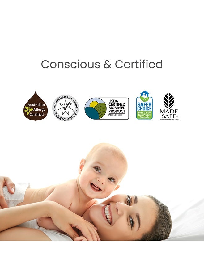 Windmill baby منظف غسيل سائل للأطفال خالي من العطور، معتمد من وزارة الزراعة الأمريكية، خالي من مسببات الحساسية، نباتي مع إنزيمات حيوية - 900 مل - Image 3