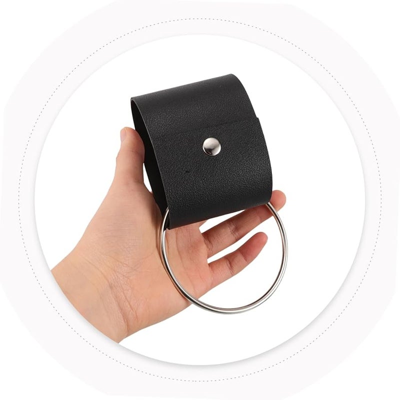 Safigle 4 Pcs PU Glove Holder Scarf Clip Portable Towel Hanger for Handbag Travel Outdoor Storage - Image 5