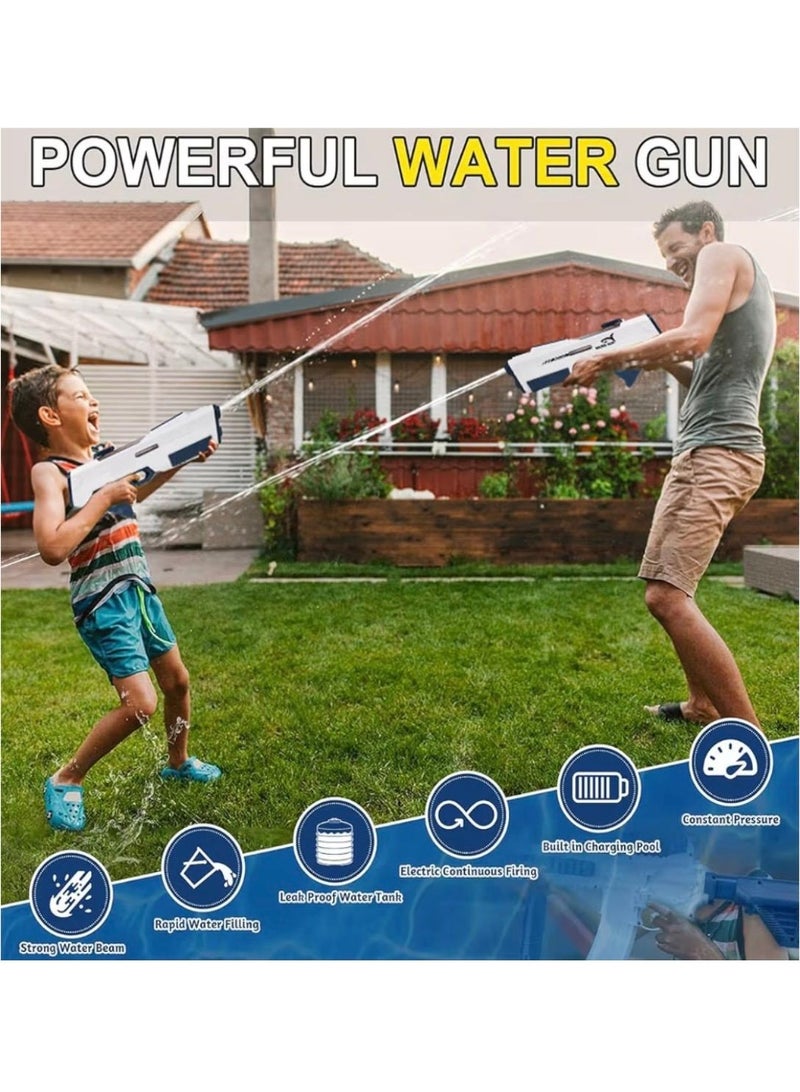 Toyland Electric Suction Water Gun for Kids – Rapid-Fire Long-Range Spray, Large Water Capacity, Waterproof Design-White - Image 4