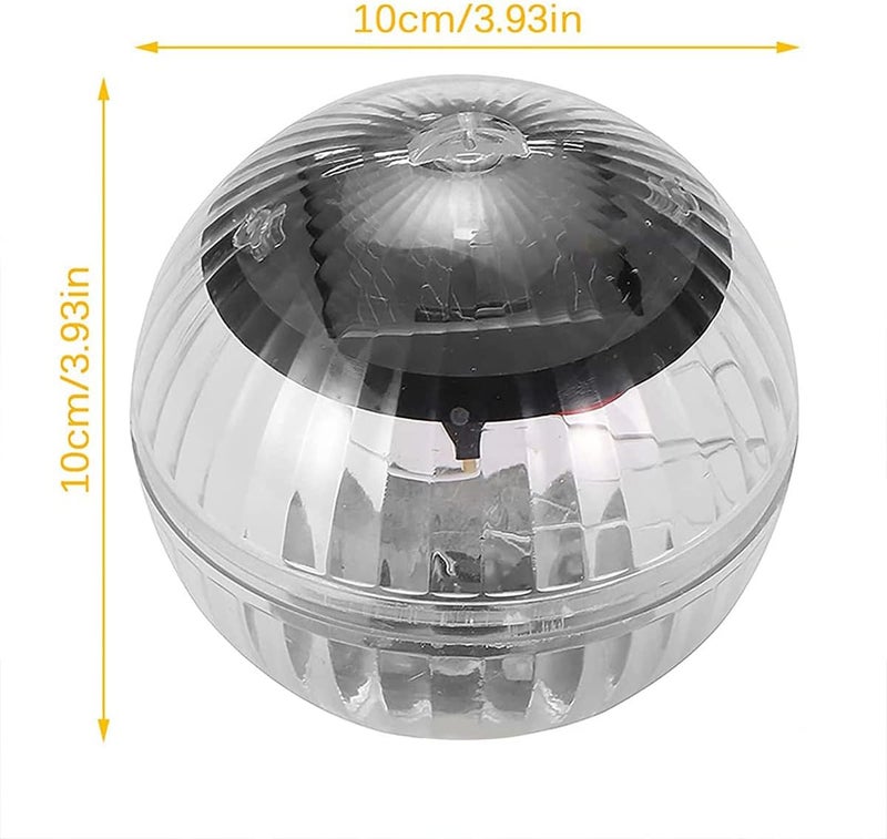 Solar Powered Floating Pond Light IP44 Waterproof LED Pool Lamp Warm Light Garden Water Feature Decor 10CM - Image 2