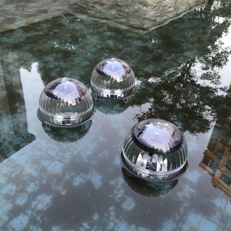 Solar Powered Floating Pond Light IP44 Waterproof LED Pool Lamp Warm Light Garden Water Feature Decor 10CM - Image 5