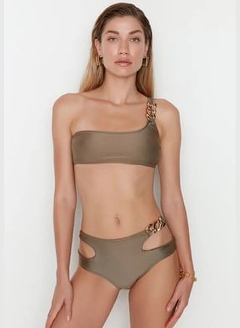 trendyol Khaki Chain Detailed Bikini Bottoms
TBESS22BA0259