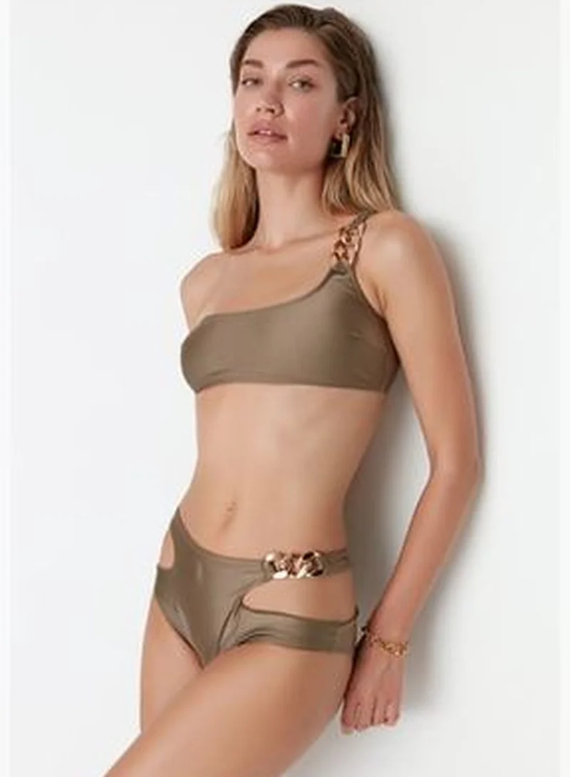 trendyol Khaki Chain Detailed Bikini Bottoms
TBESS22BA0259