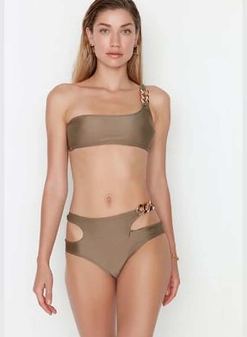 trendyol Khaki Chain Detailed Bikini Bottoms
TBESS22BA0259