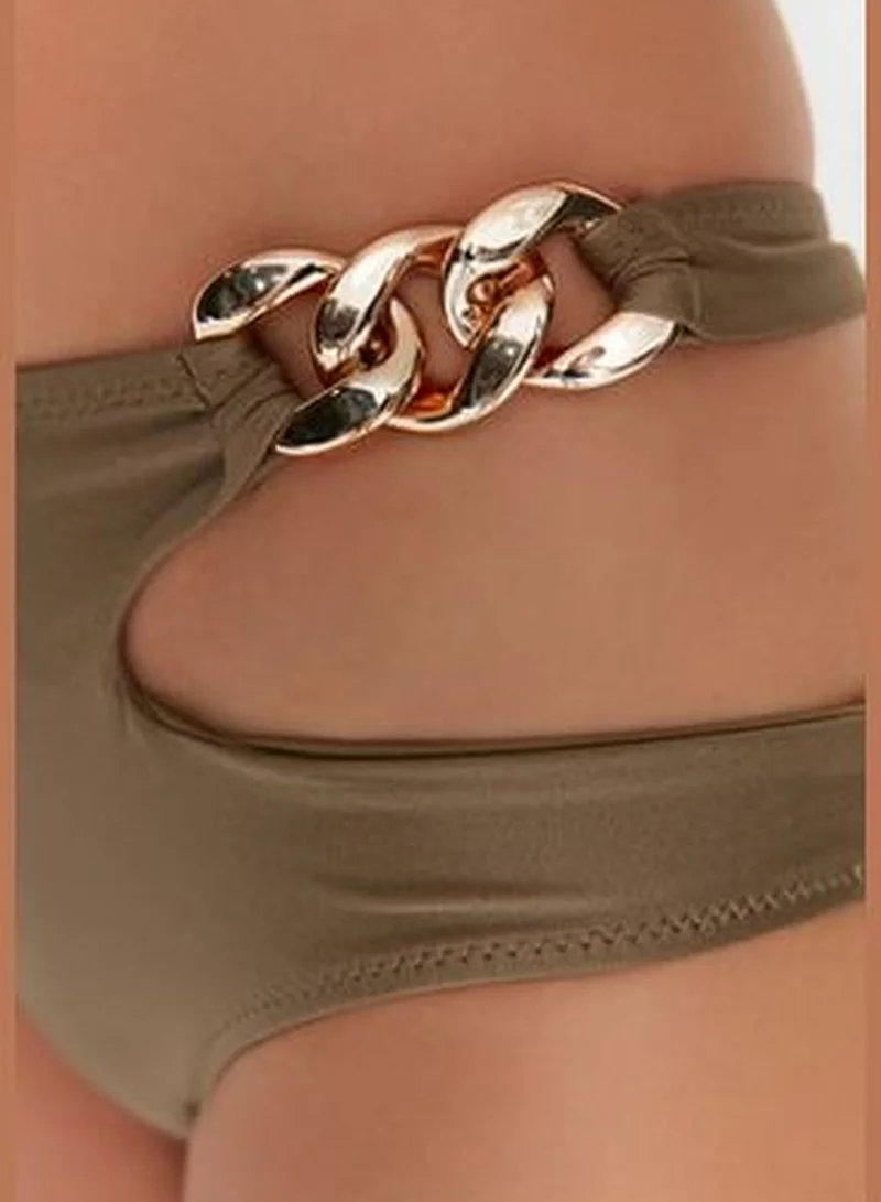 trendyol Khaki Chain Detailed Bikini Bottoms
TBESS22BA0259