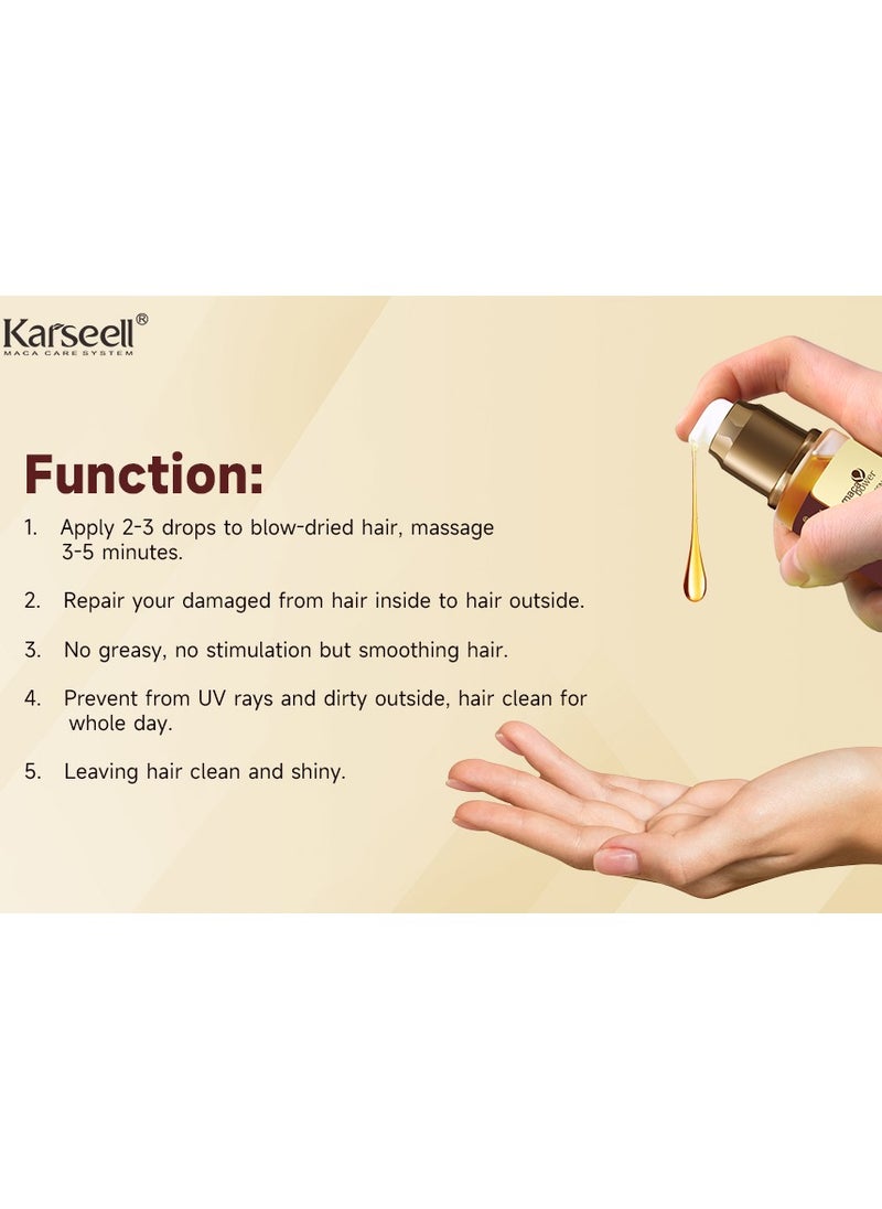 Karseell - Maca Essence oil for damaged Hair , effectively repair dry hair 50 ml - Image 1