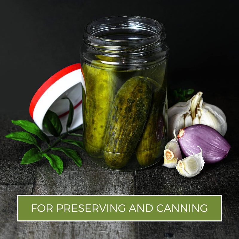 Tribello 22oz Mason Jar Wide Mouth, Canning Jars Perfect To Keep Fresh All Your Homemade Smoothies, Fruit Drinks And Yogurt pack of 2 - Image 2