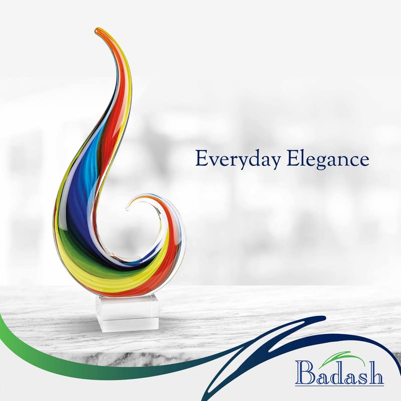 Badash Crystal - Rainbow Note Murano Style 16 Inch Centerpiece - Image 5