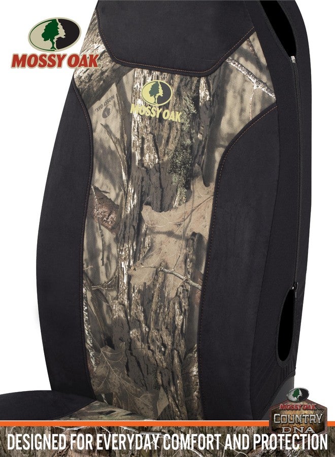 Mossy Oak High Back Camo Seat Covers, Airbag Compatible, Large Size to Fit Truck Seats - Made with Cotton & Suede Fabric - Official Licensed Product - Image 4