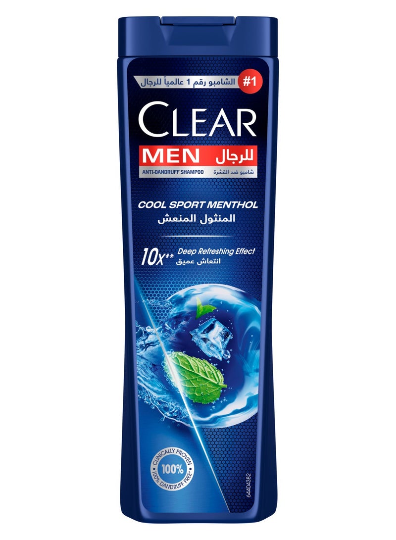 كلير شامبو كلير كول سبورت بالمنثول المنعش مضاد للقشرة، ١٠٠٪ شعر بدون قشرة و 10 مرات إنتعاش عميق مع تركيبة فائقة الأداء، 360 مل - Image 1
