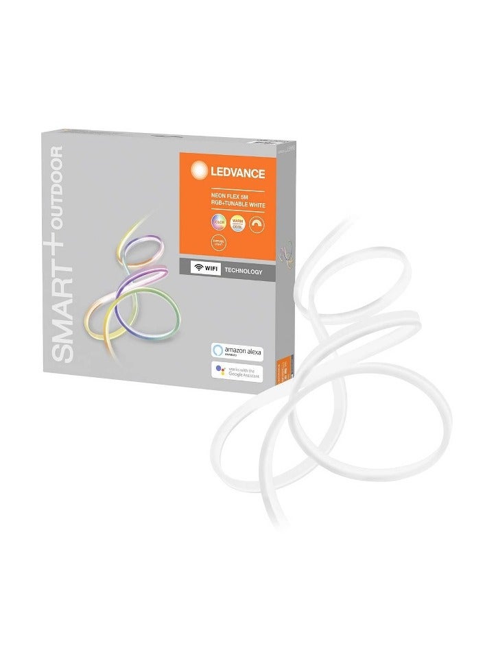 LEDVANCE LEDVANCE Smart LED Ambiance Lightstrip with WiFi Technology for Outside (with EU-Plug) 5 Meter IP44 Flexible and Bendable Light Color Changeable(2700-6500K) RGB Colors Changeable IP44 SMART+ BT  - Image 1