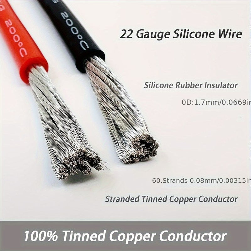 18 AWG 36V Low Voltage Stranded Tinned Copper Wire 6 Color Flexible Wire Kit 1181.1 Inch For DIY Automotive Home Electric Models Battery Wiring - Image 5