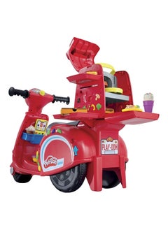 Play-Doh Play-Doh Pizza Delivery Scooter Playset, Large Ride-On Play Food Preschool Toys for Boys & Girls 3-5, Kids Arts & Crafts  - Image 4