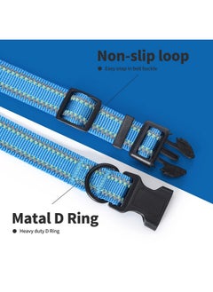 | Nylon Night Light Glow Collar For Medium Dogs | Reflective Band Cat Collar | Fluorescence Self-Luminescence Strap Puppy Collar | Safe Night Walk Collars For Dogs (Hot Blue, S) - pzsku/ZDB4F0BE622A852667148Z/45/_/1735214661/723e3342-f6c6-4545-8d85-fce3bd05fd10