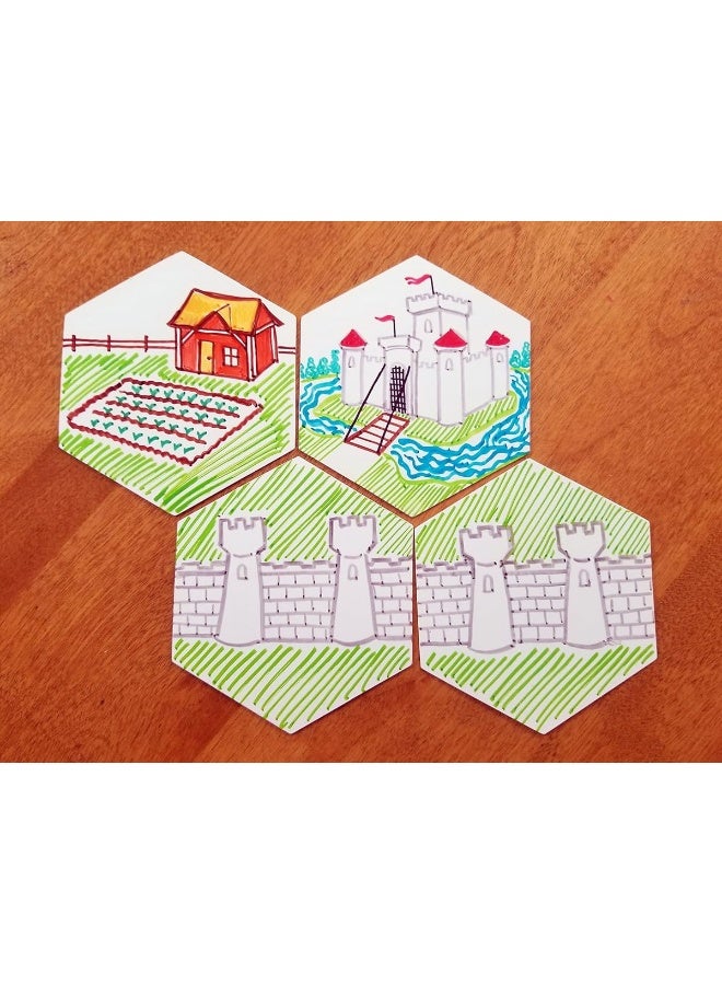 Apostrophe Games Blank Hexagon Playing Cards - Image 2