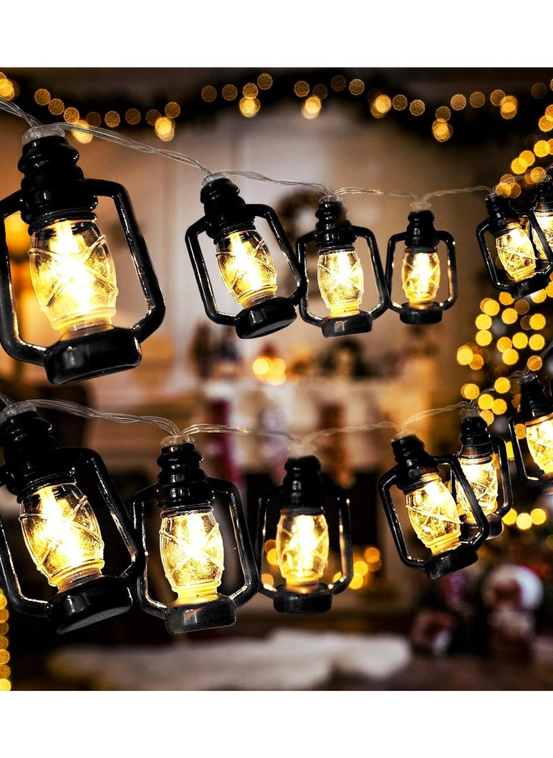 ماركة غير محددة سلسلة مصابيح ديكور بتصميم رمضاني فانوس باضاءة LED بتصميم رمضان، اصفر 3 متر  - Image 2