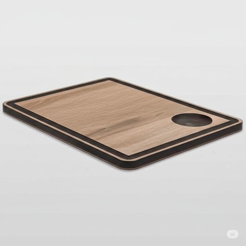 BS B&S Brown Serving Board with Juice Channel - Image 5
