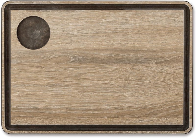 BS B&S Brown Serving Board with Juice Channel - Image 1