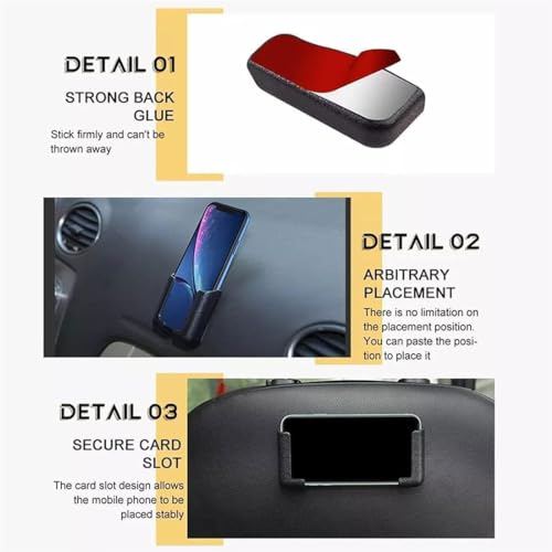 Hold Up Multifunctional Mobile Phone Bracket - 2023 New Self Adhesive Dashboard Mount Car Phone Holder, Car Mobile Holder Mount for All Mobile Phones Thickness<0.5in - Image 4