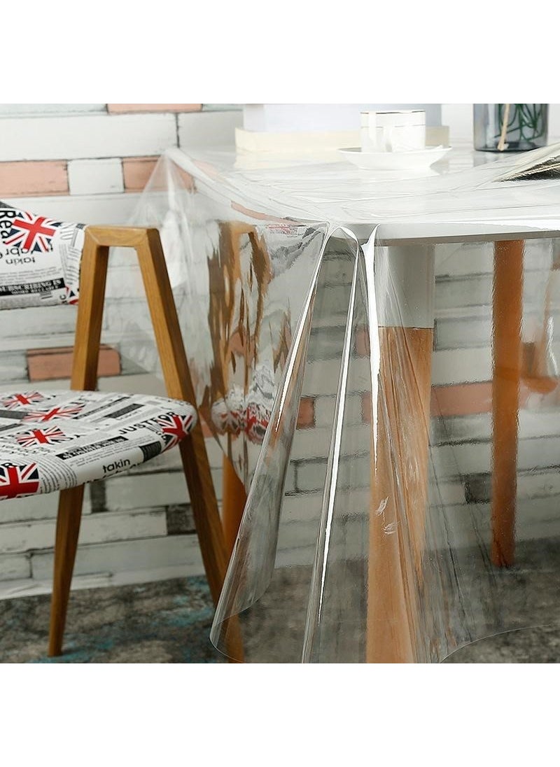 K&M Hometex - Km Hometex Transparent Thin Tablecloth Pvc 0.18 mm - Image 1