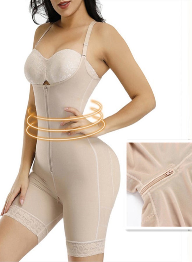 Women's Full Body Daily Lifting Corsets Bustier Waist Trainer Shapewear with Zipper  - Image 3