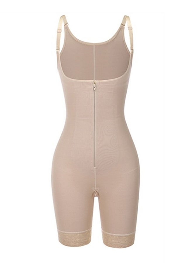 Women's Full Body Daily Lifting Corsets Bustier Waist Trainer Shapewear with Zipper  - Image 1