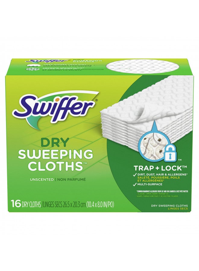 Swiffer Disposable Cloth Dry Sweeping Refills, 16 Count - Image 1