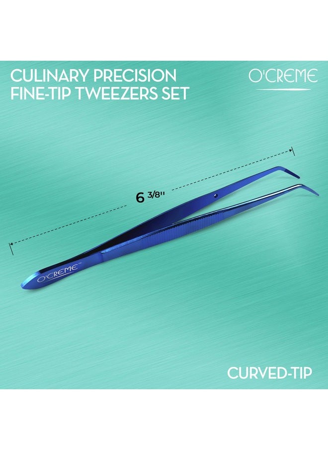 Creme Curved Tweezers 6.25 Inch Finepoint Stainless Steel (6.25" Blue) - pzsku/ZDB4F475F5C156C549531Z/45/_/1696071489/37047aa9-008b-4cae-9d10-ce6565966635